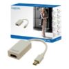 Logilink | Adapter Mini DisplayPort to HDMI with Audio: | Grey | Mini DisplayPort | HDMI A | 0.1 m