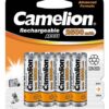 Camelion | AA/HR6 | 2500 mAh | Rechargeable Batteries Ni-MH | 4 pc(s)