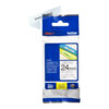 Brother | TZE-151 Laminated Tape | Black on Clear | TZe | 8 m | 2.4 cm
