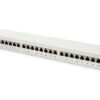 Digitus | Patch Panel | DN-91624S | White | Category: CAT 6; Ports: 24 x RJ45; Retention strength: 7.7 kg; Insertion force: 30N max | 48.2 x 4.4 x 10.9 cm