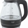 Kettle | Adler | Kettle | AD 1224 | Standard | 2000 W | 1.5 L | Glass | 360° rotational base | Black