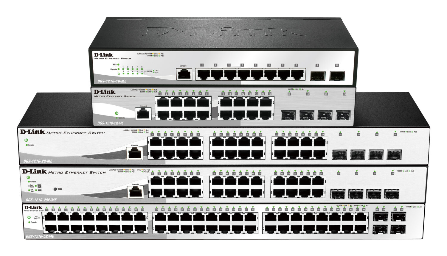 D-Link | Metro Ethernet Switch | DGS-1210-10/ME | Managed L2 | Rack mountable | Gigabit Ethernet (copper) ports quantity 8 | SFP ports quantity 2 | Power supply type Single | 24 month(s)