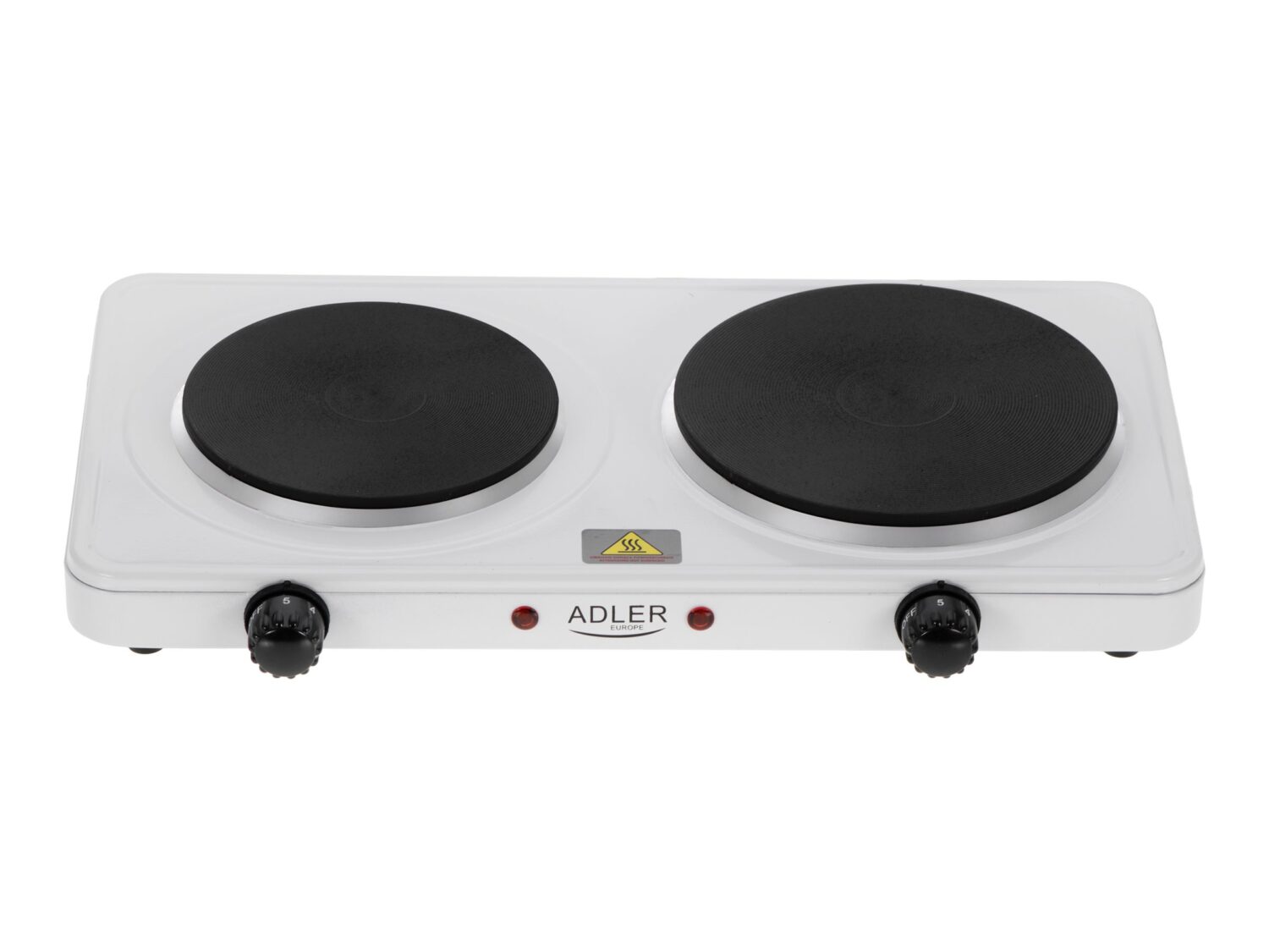 Adler | Free standing table hob | AD 6504 | Number of burners/cooking zones 2 | White | Electric