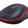 Logitech | Mouse | M185 | Wireless | Red