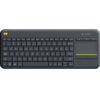 Logitech | K400 Plus | Keyboard with Trackpad | Wireless | US | Black | USB port