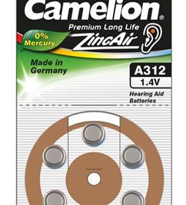 Camelion | A312/DA312/ZL312 | Zinc air cells | 6 pc(s)