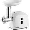 Mesko MS 4805 Meat mincer, Power 600W, Bowl, Middle size sieve, Mince sieve, Poppy sieve, Plunger, Sausage filler | Mesko | Mesko MS 4805 | White | Middle size sieve, mince sieve, poppy sieve, plunger, sausage filler, kibbe attachment
