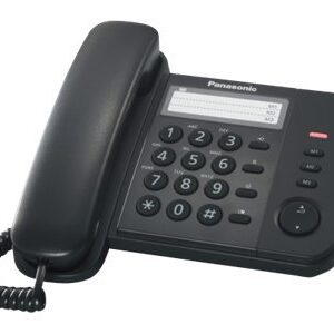 Panasonic | Corded | KX-TS520FXB | Black | 19.6 x 9.5 x19 mm | 518 g