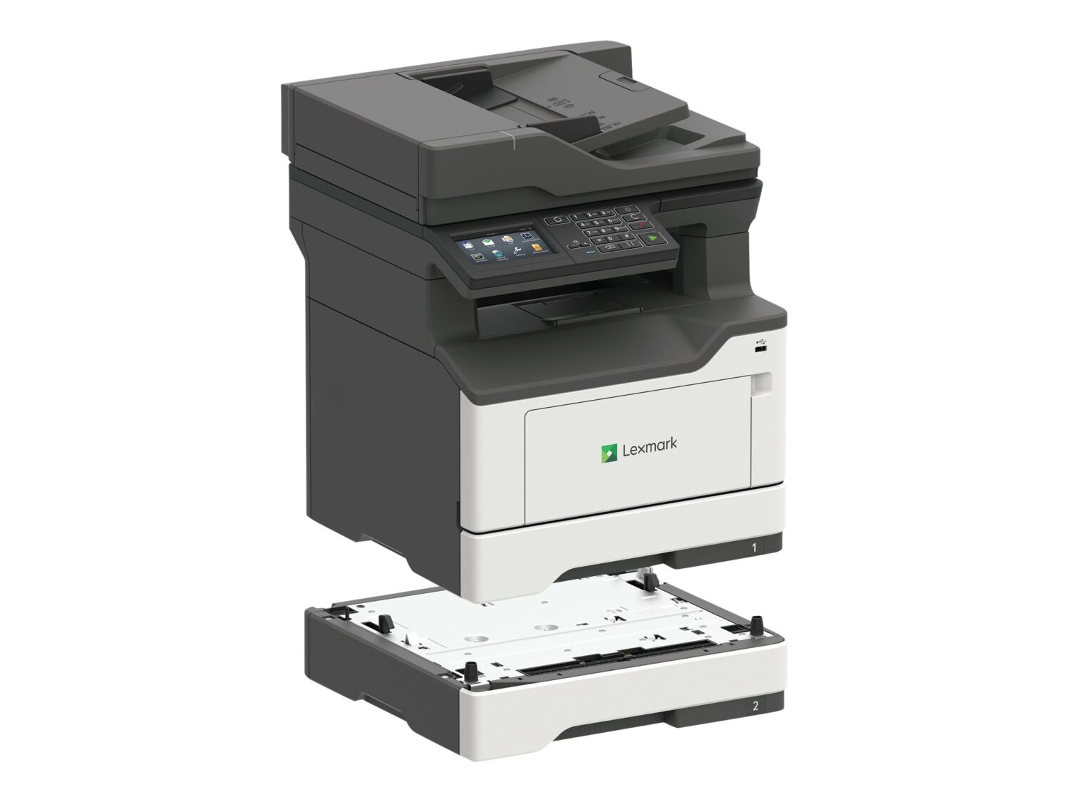Lexmark MX421ade | Laser | Mono | Multifunction Mono Laser Printer | A4 | Wi-Fi | Grey/Black