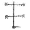 Logilink BP0046 Quad Monitor Desk Stand 13"-32'' | Logilink | Desk Mount | BP0046 | 13-32 " | Maximum weight (capacity) Carrying capacity of each arm: Max. 8 kg  kg | Black