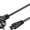 Goobay | Power supply cord (CEE/7/7 to mickey), angled | 68004 | Black