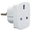 Gembird | AC power adapter, UK socket to EU Schuko plug, 7.5 A | Travel adapter