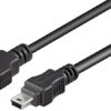 Goobay 50767 USB 2.0 Hi-Speed cable, black, 1.8 m | Goobay | USB-A to mini-USB