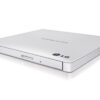 H.L Data Storage | Ultra Slim Portable DVD-Writer | GP57EW40 | Interface USB 2.0 | DVD±R/RW | CD read speed 24 x | CD write speed 24 x | White | Desktop/Notebook