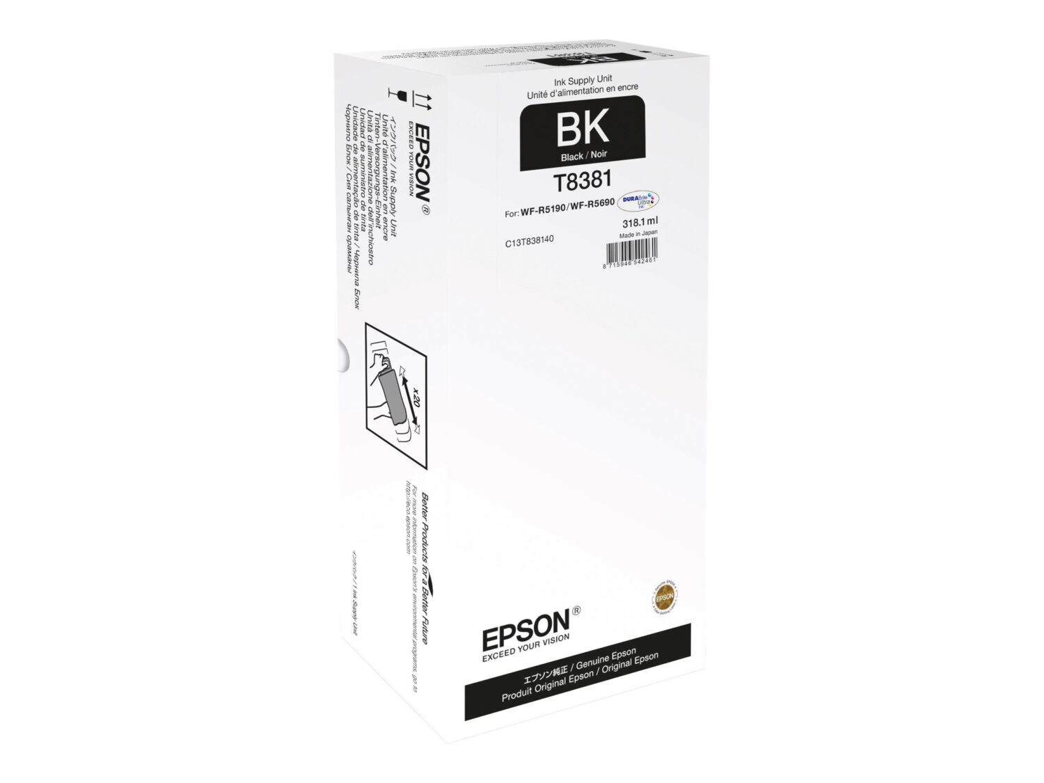 Epson XL Ink Supply Unit | WorkForce Pro WF-R5xxx series | Black
