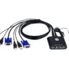 Aten 2-Port USB VGA Cable KVM Switch with Remote Port Selector | Aten | KVM  Cable KVM Switches  CS22U Search Product or keyword   2-Port USB VGA Cable KVM Switch with Remote Port Selector