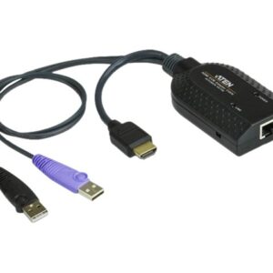Aten | 1 x RJ-45 Female,2 x USB Type A Male 1 x HDMI Male