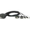 Aten | Remote Port Selector | 2-Port USB DVI Cable KVM Switch with Remote Port Selector