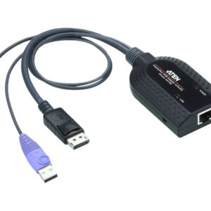 Aten | USB DisplayPort Virtual Media KVM Adapter Cable (Support Smart Card Reader and Audio De-Embedder)