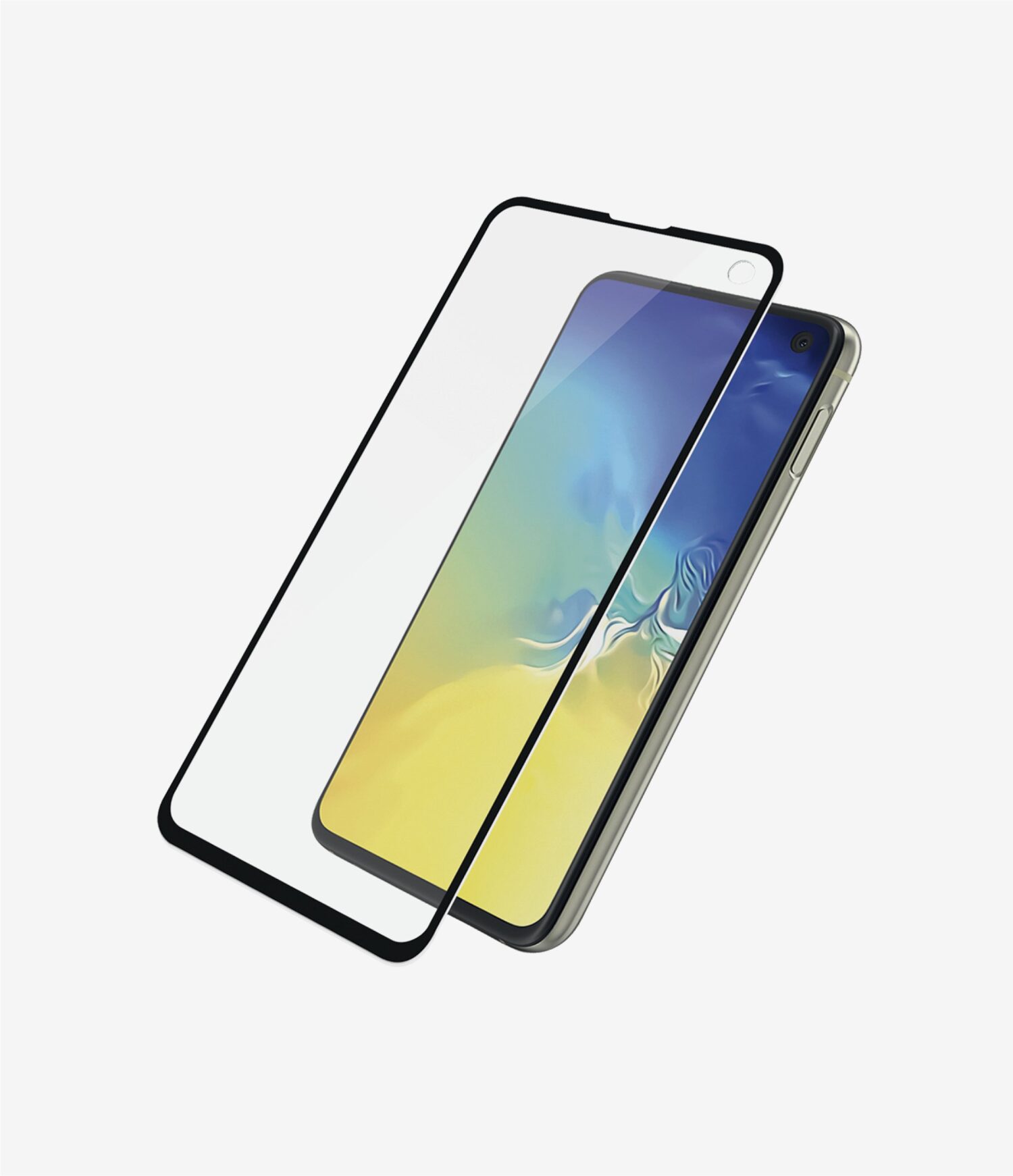 PanzerGlass | Samsung | Galaxy S10e | Glass | Black | Rounded edges; 100% touch preservation | Case Friendly