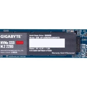 Gigabyte | GP-GSM2NE8256GNTD | 256 GB | Solid-state drive interface M.2 NVME | Read speed 1200 MB/s | Write speed 800 MB/s