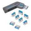 Logilink, USB port blocker (1x key and 8x locks), AU0045 | Logilink