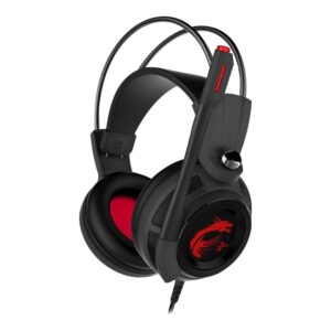 MSI DS502 Gaming Headset, Wired, Black/Red | MSI | DS502 | Wired | Gaming Headset | N/A