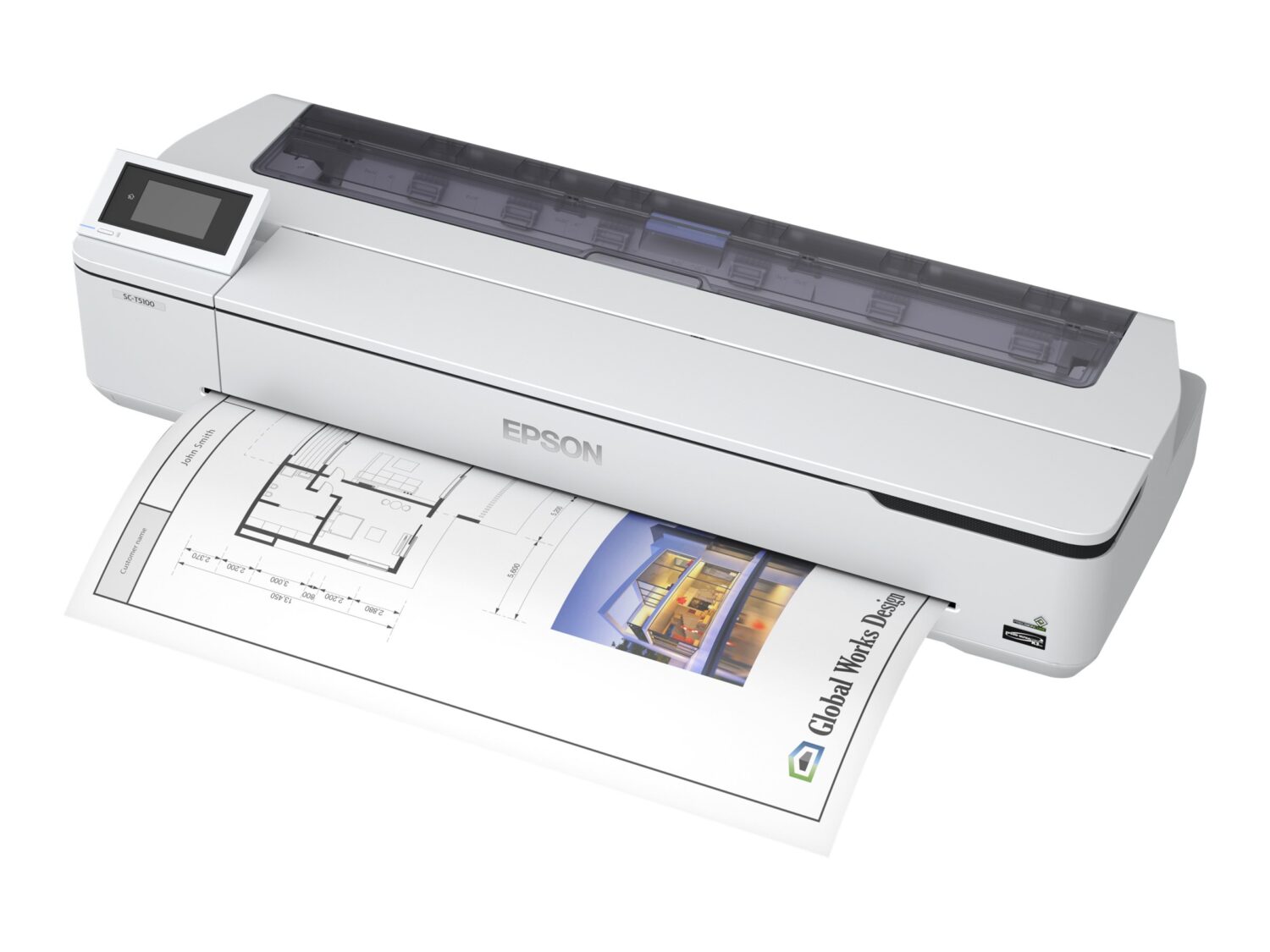 Epson SC-T5100N | Colour | Inkjet | Large format printer | Wi-Fi | Maximum ISO A-series paper size Other | White