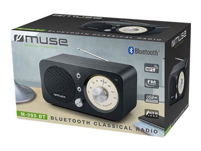 Muse M-095 BT Radio, Bluetooth / NFC, Portable, Black | Muse | M-095 BT | NFC features | Black - Image 3