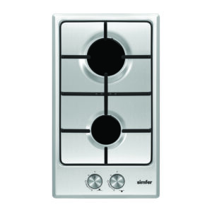 Simfer | Hob | H3.200.VGRIM | Gas | Number of burners/cooking zones 2 | Rotary knobs | Stainless steel