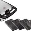 TEFAL | Sandwich Maker | SW854D | 700 W | Number of plates 4 | Number of pastry 2 | Black/Stainless steel