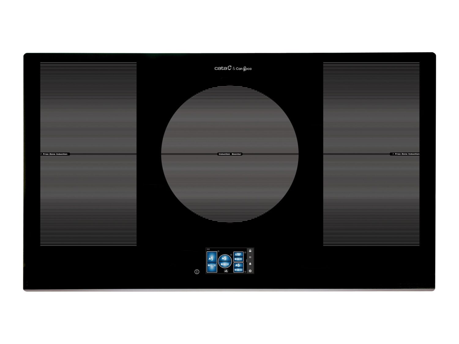 CATA | Hob | IDF 9012 PRO BK | Induction | Number of burners/cooking zones 5 | Touch | Timer | Black | Display