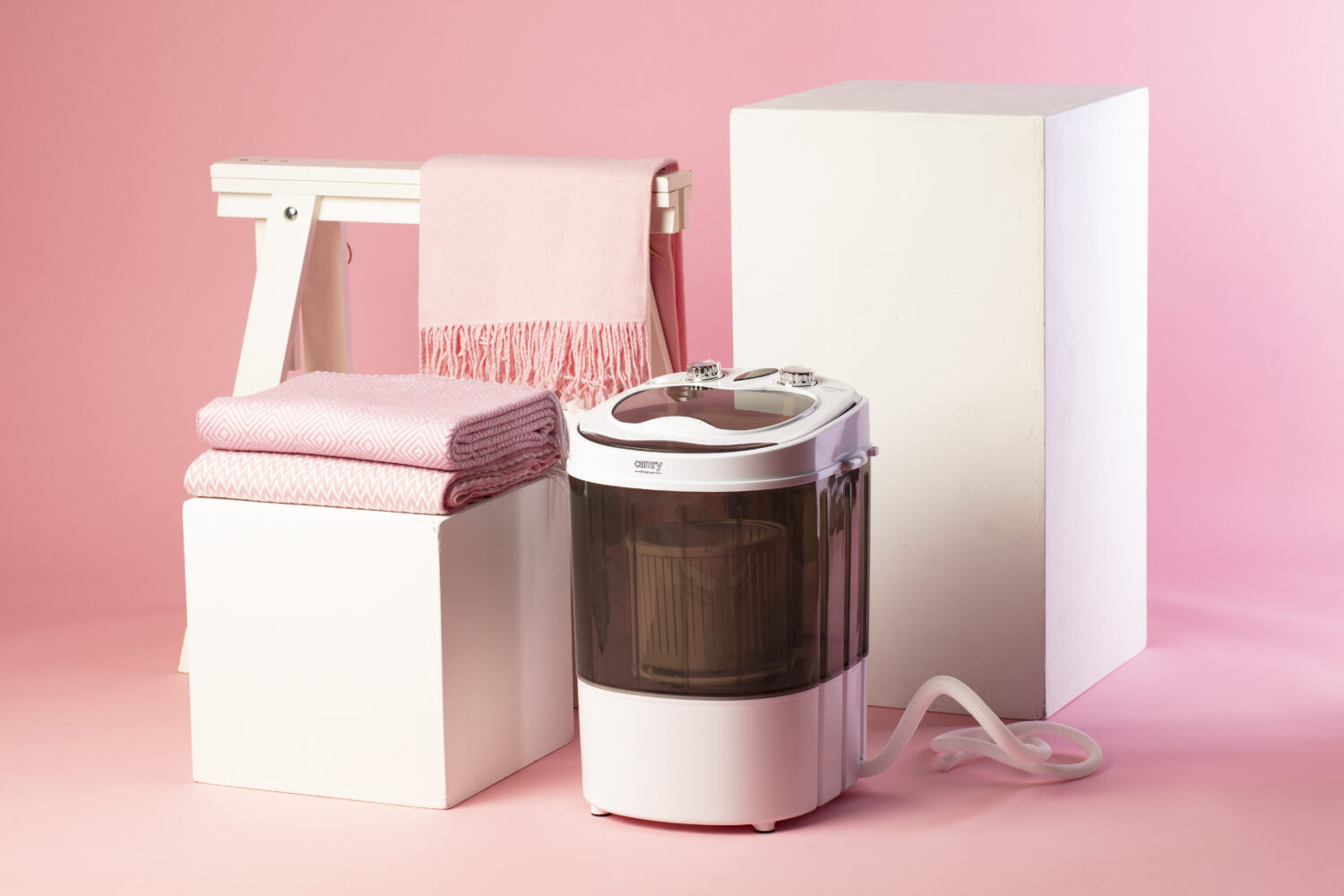 Camry | Mini washing machine | CR 8054 | Top loading | Washing capacity 3 kg | Depth 37 cm | Width 36 cm | White/Gray