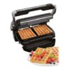 TEFAL | OptiGrill+ + Waffle plate set | GC716D12 | Electric Grill | 2000 W | Silver