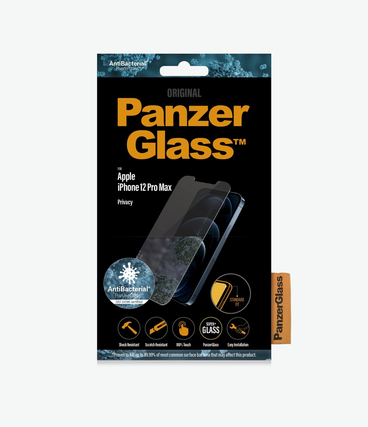 PanzerGlass | Apple | For iPhone 12 Pro Max | Tempered Glass | Transparent | Privacy glass