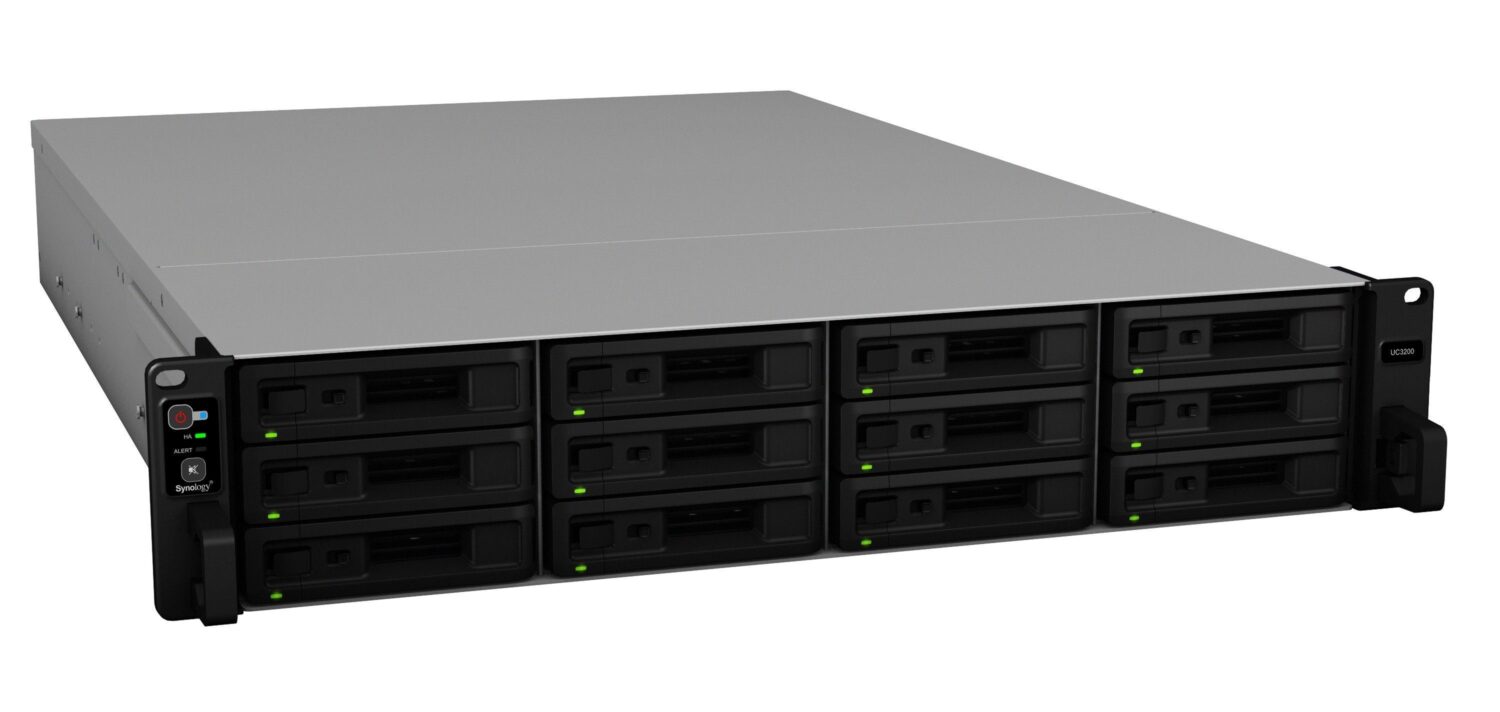 Synology | Rack NAS | UC3200 | Up to 12 HDD/SSD Hot-Swap | Intel Xeon | Xeon D-1521 Quad Core | Processor frequency 2.4 GHz | 8 GB | DDR4