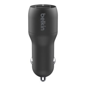 Belkin | Dual USB-A Car Charger 24W + USB-A to Lightning Cable | BOOST CHARGE