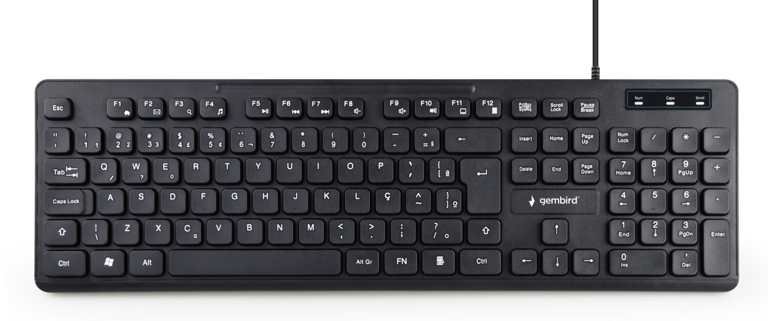Gembird | Multimedia Keyboard | KB-MCH-04 | Multimedia | Wired | US | Black