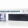 Gembird | Multimedia Keyboard | KB-UM-107 | Multimedia | Wired | US | Black