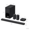 Sony | HT-S40R 5.1ch Home Cinema Soundbar with Wireless Rear Speakers | Black | No | USB port | Wi-Fi | Bluetooth | Wireless connection