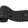 Logilink | Flexible waterproof Keyboard USB + PS/2 | ID0019A | Flexible keyboard | Wired | DE | Black