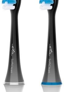ETA | Toothbrush replacement | SoftClean ETA070790600 | Heads | For adults | Number of brush heads included 2 | Number of teeth brushing modes Does not apply | Black
