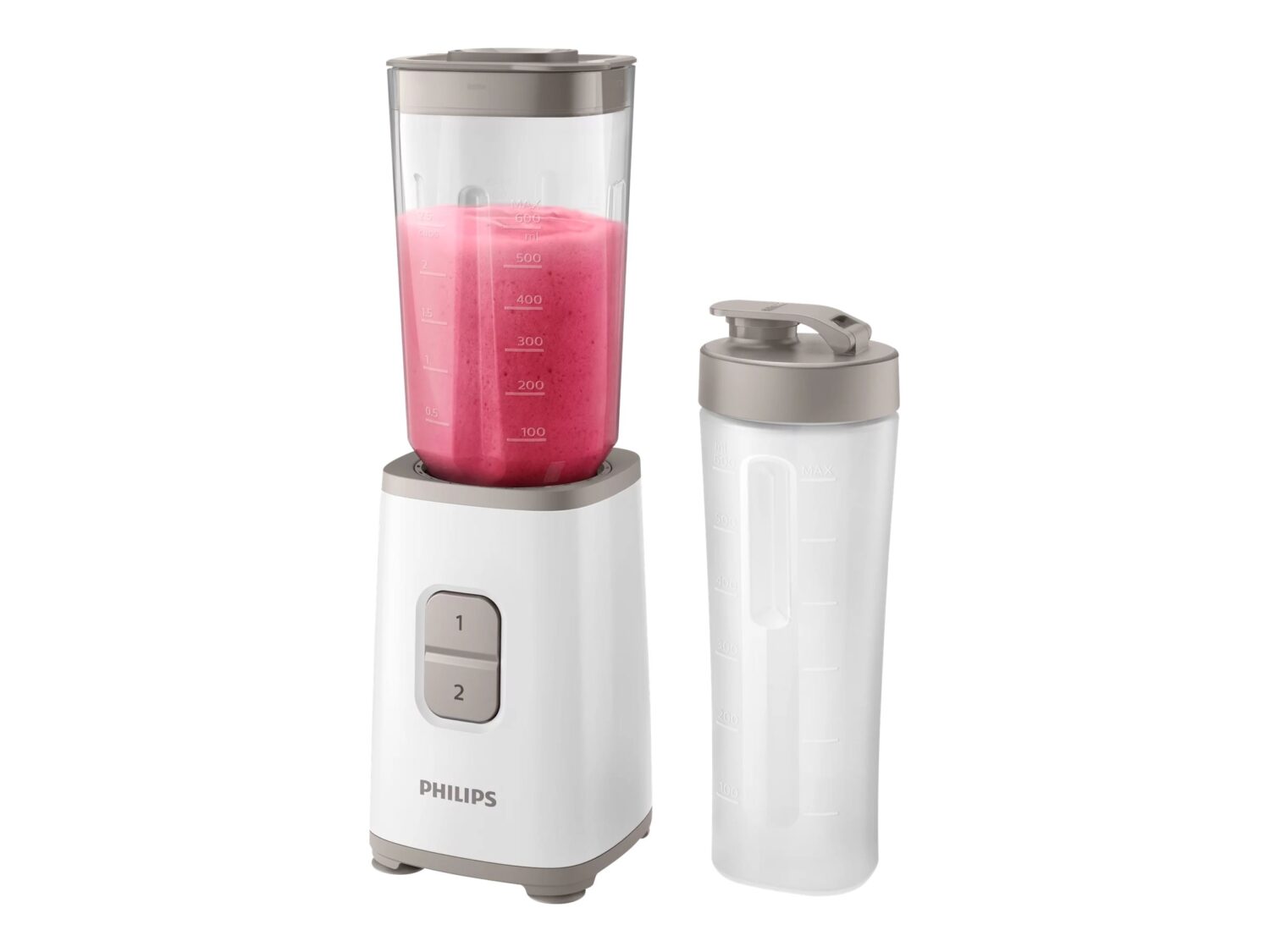 Philips | Mini blender | HR2602/00 | Personal | 350 W | Jar material SAN | Jar capacity 1 L | Ice crushing | White