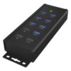 Raidsonic | 7-port Industrial hub | IB-HUB1703-QC3 | USB Type-A