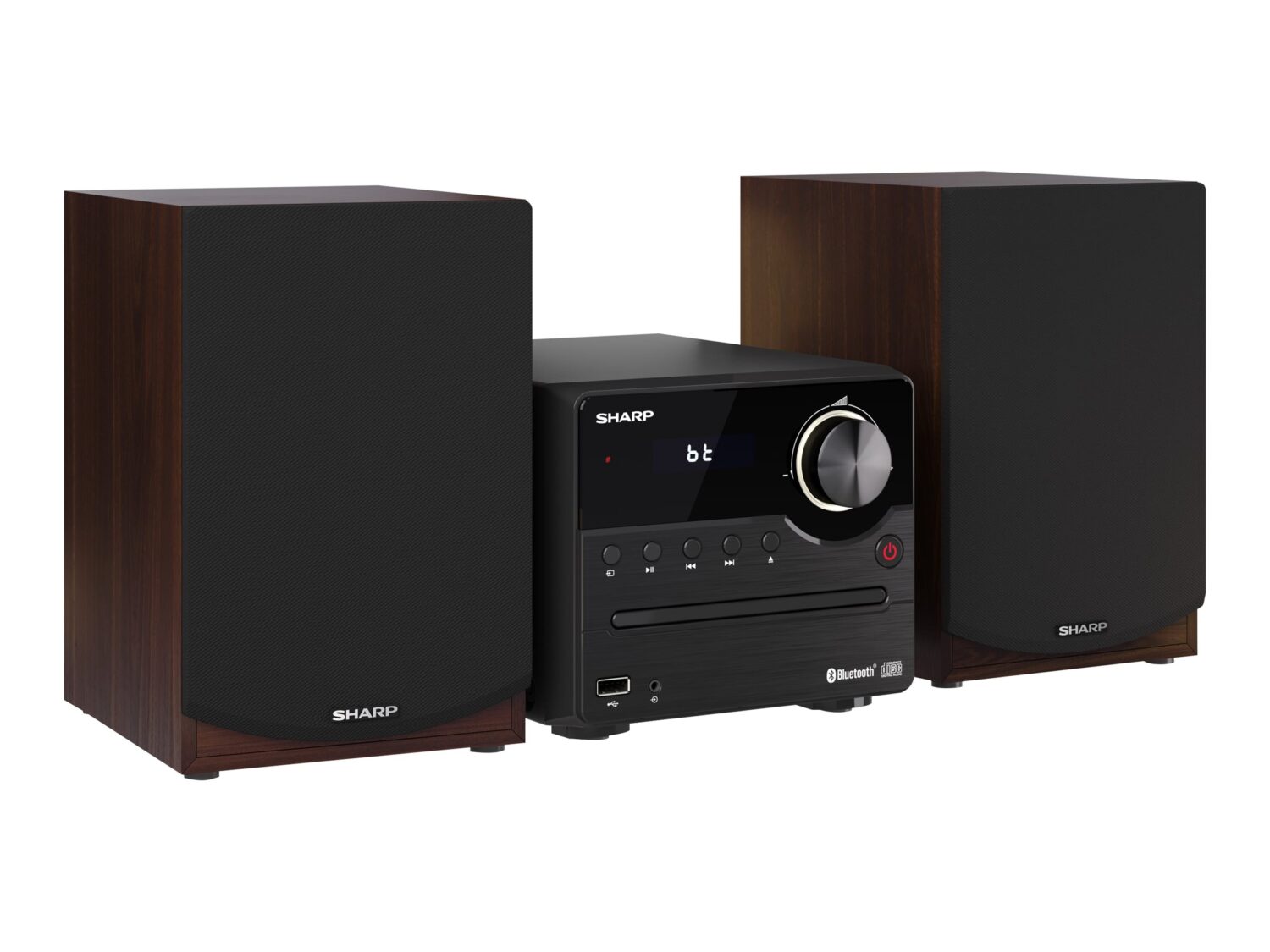 Sharp XL-B512(BR) Hi-Fi Micro System, CD/FM/USB/Bluetooth v5.0, 45W, Brown | Sharp | Hi-Fi Micro System | XL-B512(BR) | Brown | USB port | AUX in | Bluetooth | CD player | FM radio | Wireless connection