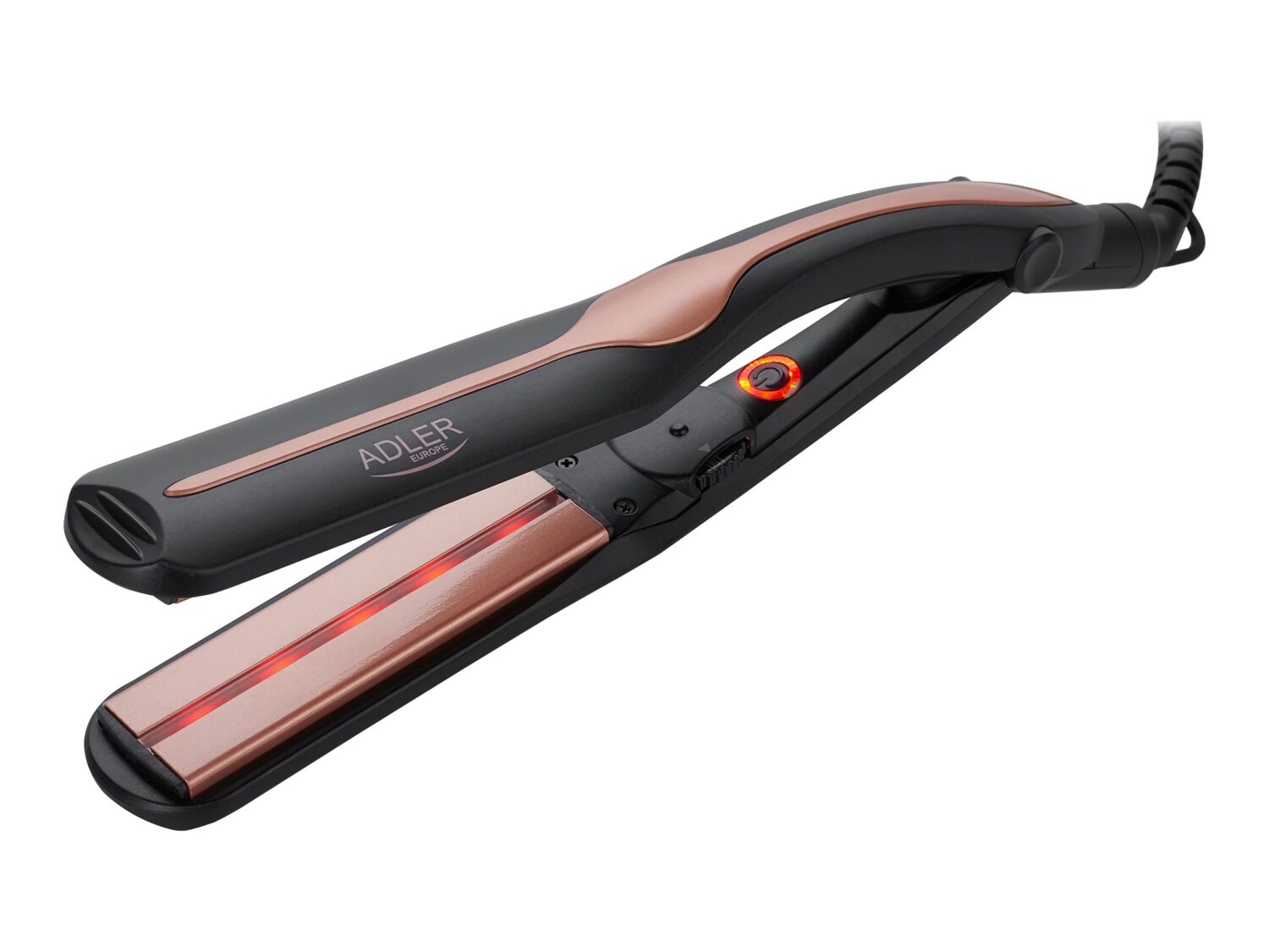 Adler | Infrared Hair Straightener | AD 2318 | Warranty 24 month(s) | Ceramic heating system | Temperature (min) 150 °C | Temperature (max) 230 °C | 35 W | Black