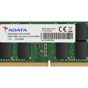 ADATA | Premier DDR4 RAM | 8 GB | SO-DIMM | 2666 MHz | Notebook | Registered No | ECC No