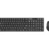 Natec | Keyboard and Mouse | Stringray 2in1 Bundle | Keyboard and Mouse Set | Wireless | Batteries included | US | Black | Wireless connection