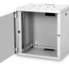Digitus | Wall Mounting Cabinet | DN-19 12-U | Grey | IP protection class: IP20; Front door: Glass door, single opening; Cabinet type: Wall mounting cabinet; Equipment mounting depth min.-max.: 305-370 mm; Load capacity: 100 kg
