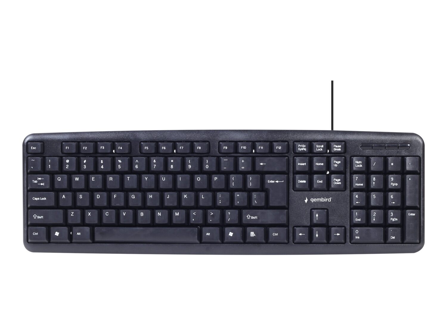 Gembird | 4-in-1 Multimedia office set | KBS-UO4-01 | Keyboard, Mouse, Pad and Headset Set | Wired | Mouse included | US | Black | 630 g